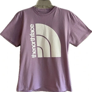 North Face Men’s Lavender Jumbo Half Dome Logo Graphic SS T-Shirt, Size S